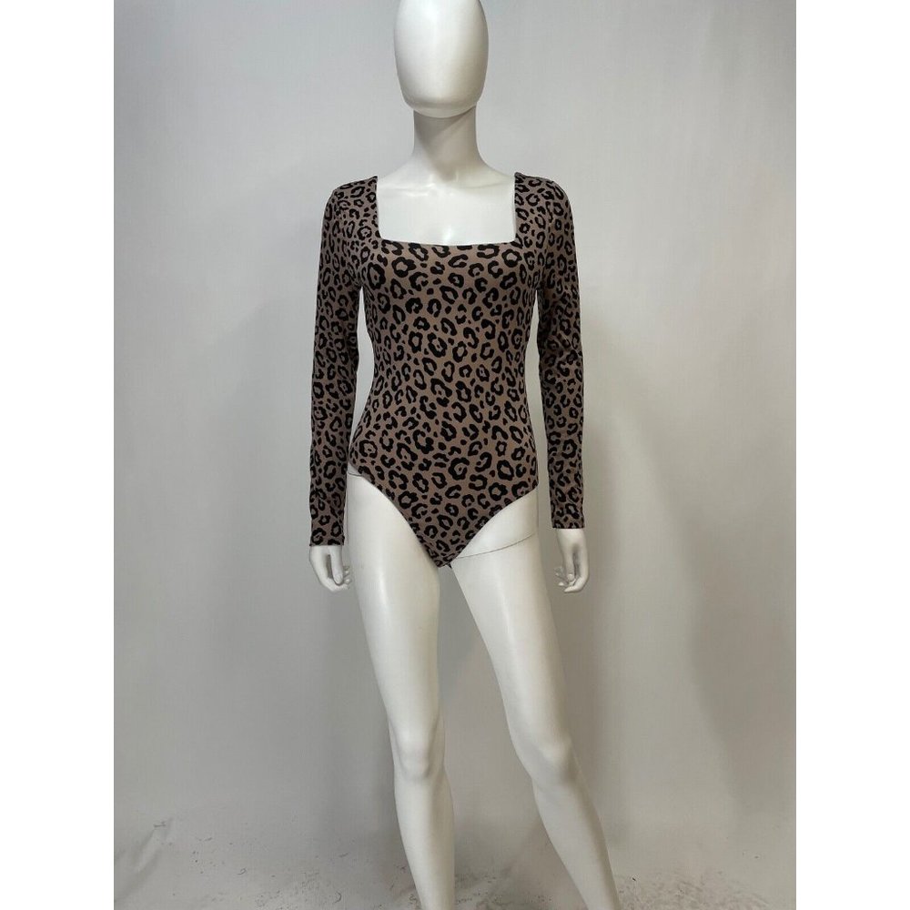 Mittoshop Animal Print Brown Body Suit